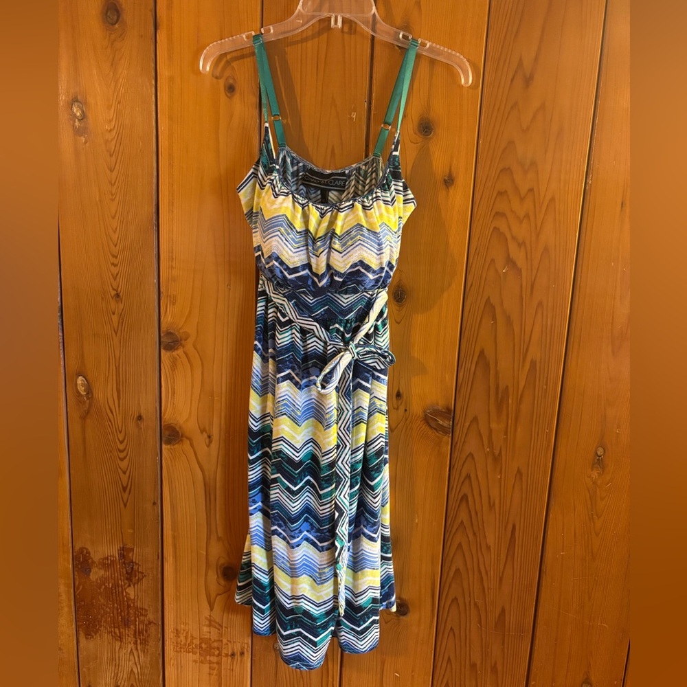 Carly St. Claire multi colored sundress with adjustable straps